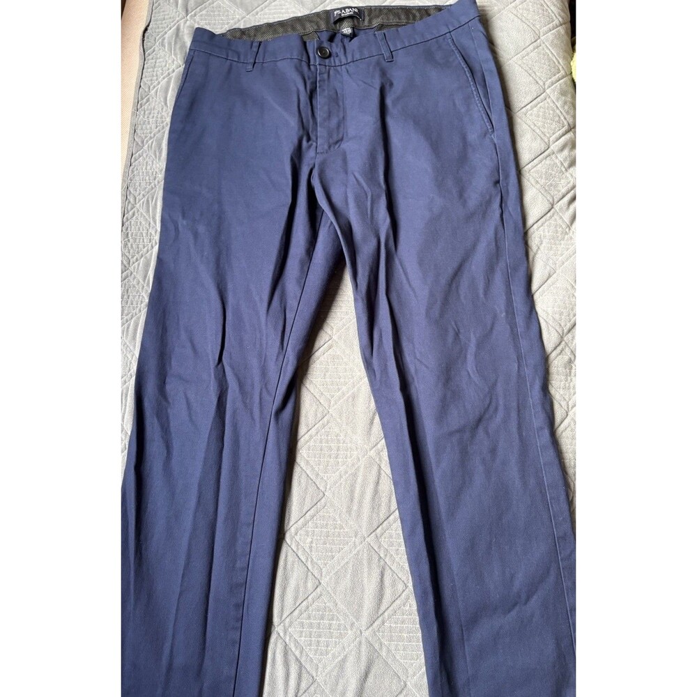 Jos A Bank Traveler Dress Pants Mens 36x29 (Tag 38x32) Navy Blue Travel Tech